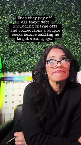 We need to talk strategy here. Paying everything off will move up the date of last activity on a bad account uou can't make good again and likely drop your score initially so let's talk first! #Comment if you would like me to forward you a Pre Pre Approval Checklist to prep you for the pre approval process. #thatsall #colormycredit #beforeyougetpreapproved #preapproval #debtpayoff 