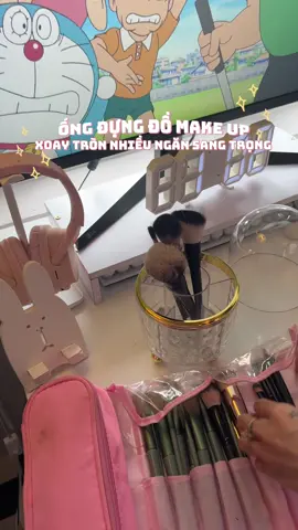 ống đựng đồ make up bà nào cũng nên có thiệt sự luôn á  #huyenanhreview #vtvcab #goclamdep 