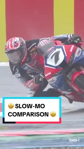 We couldn't leave you without our usual slow-motion comparison 🚀🔥 #DutchWorldSBK 🇳🇱 #WorldSBK #motorcycle #motorsport #racing #sportsontiktok