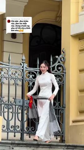 Trả lời @cheryy707 Khăn này đeo vào cái nhìn dịu hẳn mn nhờ.! Áo dài trắng vẫn là hợp nhất trong những dịp chúng ta muốn trẻ lại nữa. mn ở tỉnh khác biết chỗ M quay là ở đâu Hn k nè.!#myphamyskin #bùi_thị_thoan #kinhdoanhcungyskin 
