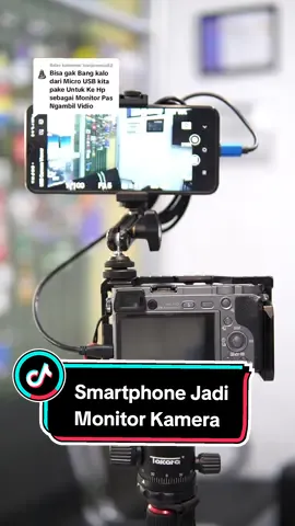 Membalas @ivanjovanca82 Smartphone Android Jadi Monitor Eksternal Kamera? Bisa dong. Modal 2 Alat aja.. Hdmi capture dan kabel hdmi. #belajarkamera #videographer #batamkamera 