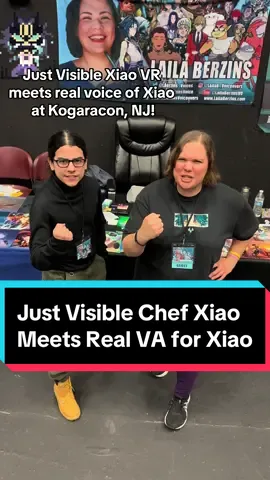 #chefxiao meets…Chef Xiao!!! AHHHH! I was surprised to finally meet @visible in person this weekend at @kogaracon - He is the reason I started making chef xiao videos. What an absolutely delightful and talented hooman bean! May this vid give you all the #serotonin 🥰 Thanks to all who came out to see me!! All the love🥹 . . . . #xiao #xiaova #genshin #GenshinImpact #genshintok #fyp #foryoupage #oomph #uwu #cooking #animeva #anime #videogame #gamer #vr #whatsup #collab #collaboration #tofu #almondtofu #adeptusxiao #adepti #anemo #anemoboys 