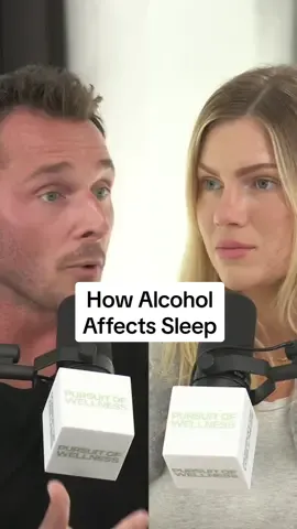 How Alcohol Affects Your Sleep 😳 Tune into episode 96 of the Pursuit of Wellness with sleep expert @toddanderson to learn all about sleep health. #sleephealth #sleephealthy #sleephealthtips #sleephealthylivehealthy #brainhealth #MentalHealth 