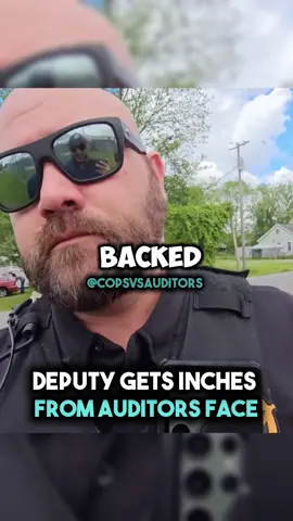 Deputy gets INCHES from auditors face👮‍♂️ 