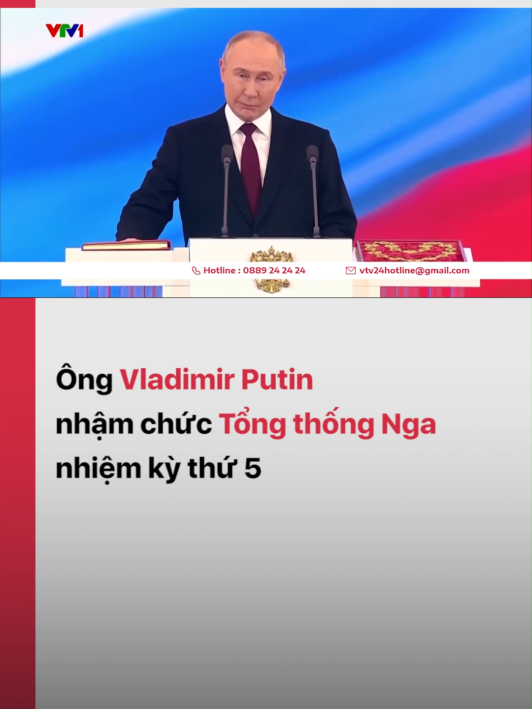 Chiều 7/5 (theo giờ Việt Nam), lễ nhậm chức của Tổng thống Nga Vladimir Putin đã diễn ra tại Điện Kremlin #vtvdigital #vtv24 #tiktoknews #tongthongnga