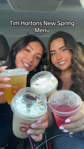 Tim Hortons New spring menu!!! Once again the Oreo ice capp is still a fav🤤 @Tim Hortons #timmies #timhortons #icecapp #oreo #newmenu #new #spring #passionfruit #yummy #tastetest #besties #refresher #ontario #canada 