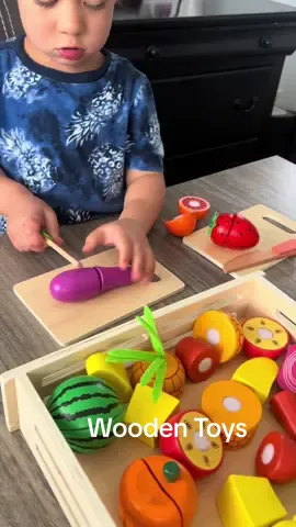 35pcs wooden play fruit #woodentoys #pretendplay #cuttingfruit #montessoritoys #openendedtoys 