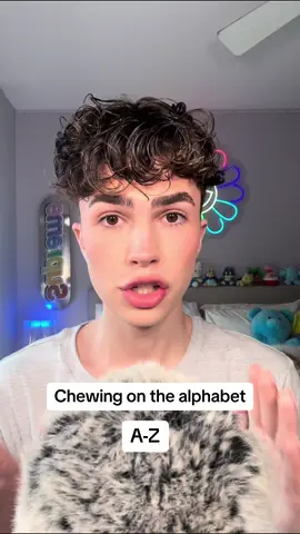 Chewing on the alphabet! A-Z chews! #asmr #asmrsounds #asmrvideo 