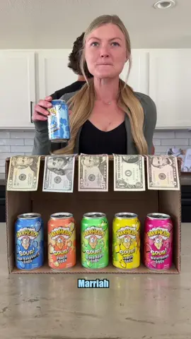 Match the cans to win the cash! 💰Have you ever tried these sodas before!? #match #game #competition #money 