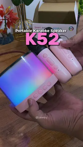Mini Aesthetic Portable Karaoke  Speaker ba ang hanap mo😉 Check mo itong K52 Karaoke Speaker with dual Microphone🥰 #portablekaraoke #minikaraokespeaker #speakerwithmicrophone #k52portablekaraoke #k52minikaraoke #fyp 