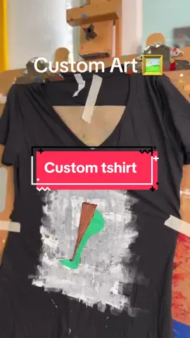 Streetwear Tshirt #creatorsearchinsights #art #painting #customtshirt #tops #blacktshirt #4u #viral 