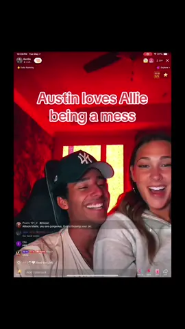 @Austin loves that @Allie is a mess, but he’s not a fan of a mystery story. 🅰️🦋 #auslie #austinandallie #auslietok #momanddad #austinarmstrong #allieschnacky 