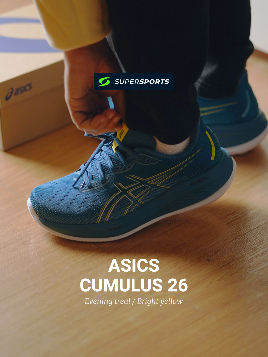 ASICS GEL-CUMULUS 26 Price 5,200.- สัมผัสความรู้สึกนุ่มนวล จะใส่วิ่งออกกำลังกายหรือวิ่งระยะทางต่างๆ​ รับแรงกระแทก FF BLAST™ PLUS และเทคโนโลยี PureGEL® ที่พื้นรองเท้าชั้นกลาง  #SupersportsThailand #ASICS