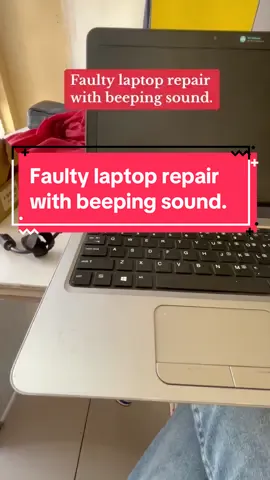 Laptop was brought in with  beeping sound, the RAM was working well what do you think was faulty? #LaptopRepair #computerrepair #Tovuty #fyp #kenyantiktok🇰🇪 #nairobitiktokers 