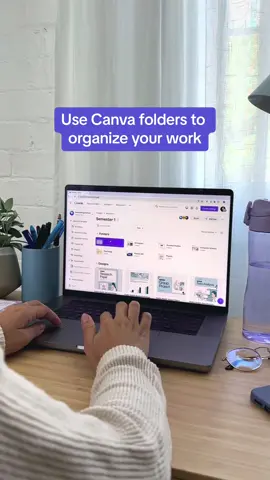 Here’s a game-changing #CanvaHack to help you get organized for finals season. 🗂 #CanvaTip #Folders #CanvaTok #OrganizationTips #Canva #finalsseason 