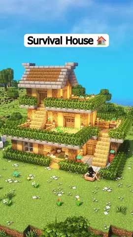 Simple Survival House 🏡 #Minecraft 