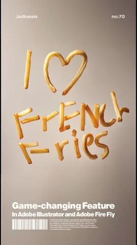 Here's how to quickly turn your sketch into French fries, I used the Brush tool in Adobe Illustrator and then Adobe FireFly 🪄 I'll provide daily Adobe tips 👍  remember to save them! ✨ #graphicdesign #graphicdesigner #illustrator #adobefirefly #adobe  #adobeillustrator 