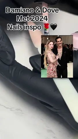 🖤🌹🖤🌹😍 #met2024 #damianodavid #nailart #4u 