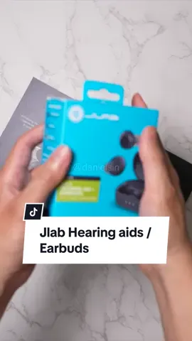 Jlabs created an 2-in-1 hearing aid / earbuds combo for $99! The cable is attached to the case, 4 hearing modes, and long battery life! @JLab #hearingaids #earbuds #bluetooth 