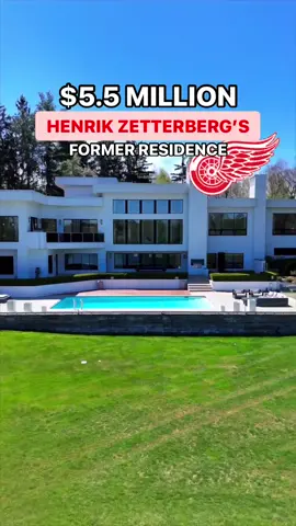 Sneak peek into Henrik Zetterberg’s former residence 👀    #michiganrealestate #luxuryhomes #NHL #celebrity #homes 