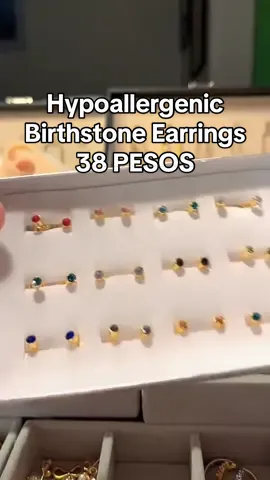 Hypoallergenic Birthstone stud Earrings!#earrings #birthmonth #hypoallergenic #nontarnishjewelry #trending #accessories 