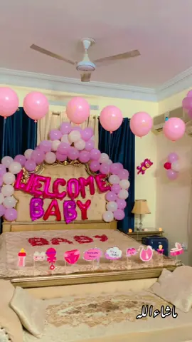 Ayzal's Welcome🫶🩷 #tiktok #newborn #foryou #fyp #fypシ #fy #baby #viralvideo #ayzal #viralvideo #ayzal #ayzalnibras #beti #decoration 