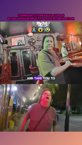 Confrontation Escalates as Blind Woman Resists Police Intervention Part 1 #copsoftiktok #police #policeofficer #cops #copsusa #policecar