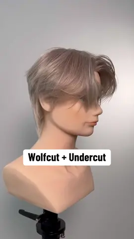 Wolfcut tutorial for short hair with undercut #wolfcut #haircuttutorial 