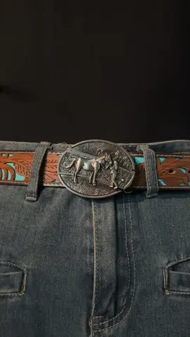 How about a girl and her horse?🏇🏻#western #country #horsegirl #cowgirl #belt #buckle #turquise 
