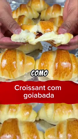 O melhor croissant com goiabada que já fiz! #croissant #goiabada #cozinha #doce #receitasimples #receitasfaceis #fy 