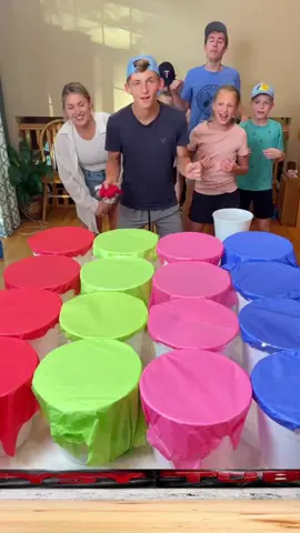Better way to play Bean Bags 😎 Kids and family play indoor summer cornhole game with bean bags and buckets for fun prizes. (for entertainment purposes only)