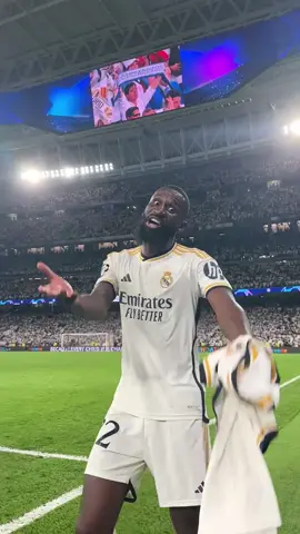 Never change Rudiger 😅🤣 #ucl #foryou #fyp #foryoupage #championsleague #realmadrid 
