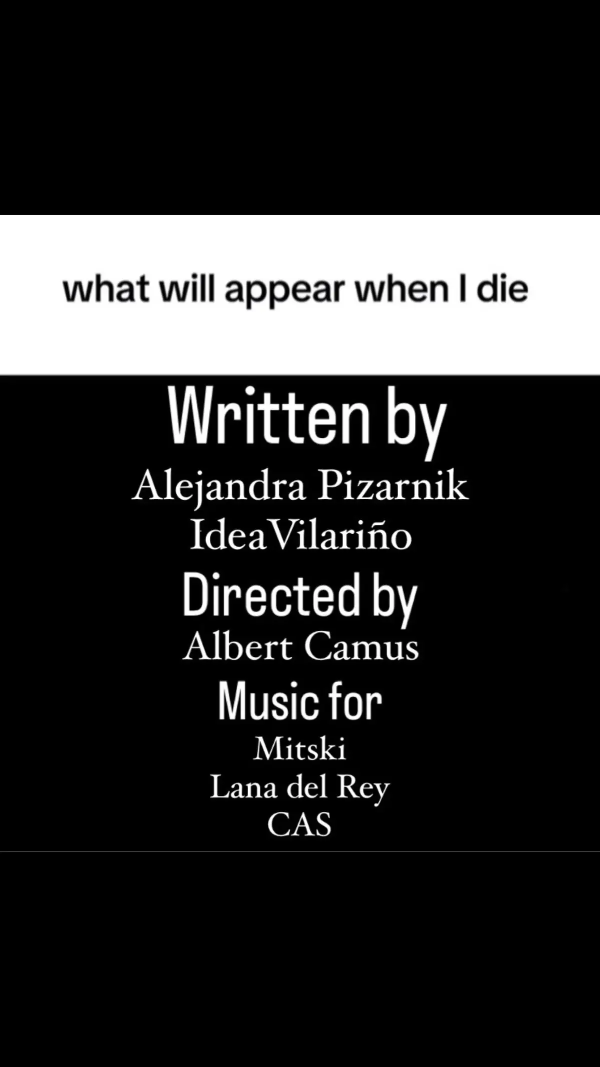 #alejandrapizarnik #ideavilariño #albertcamus #mitski #lanadelrey #cas #fypシ 