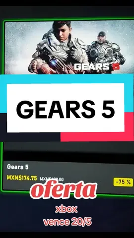 oferta xbox en gears 5 #agamex #xboxseriess #xboxseriesx #xboxone #xbox #xbox360 #gamepass #oferta #usuariodexbox #viral #gears #gears5 