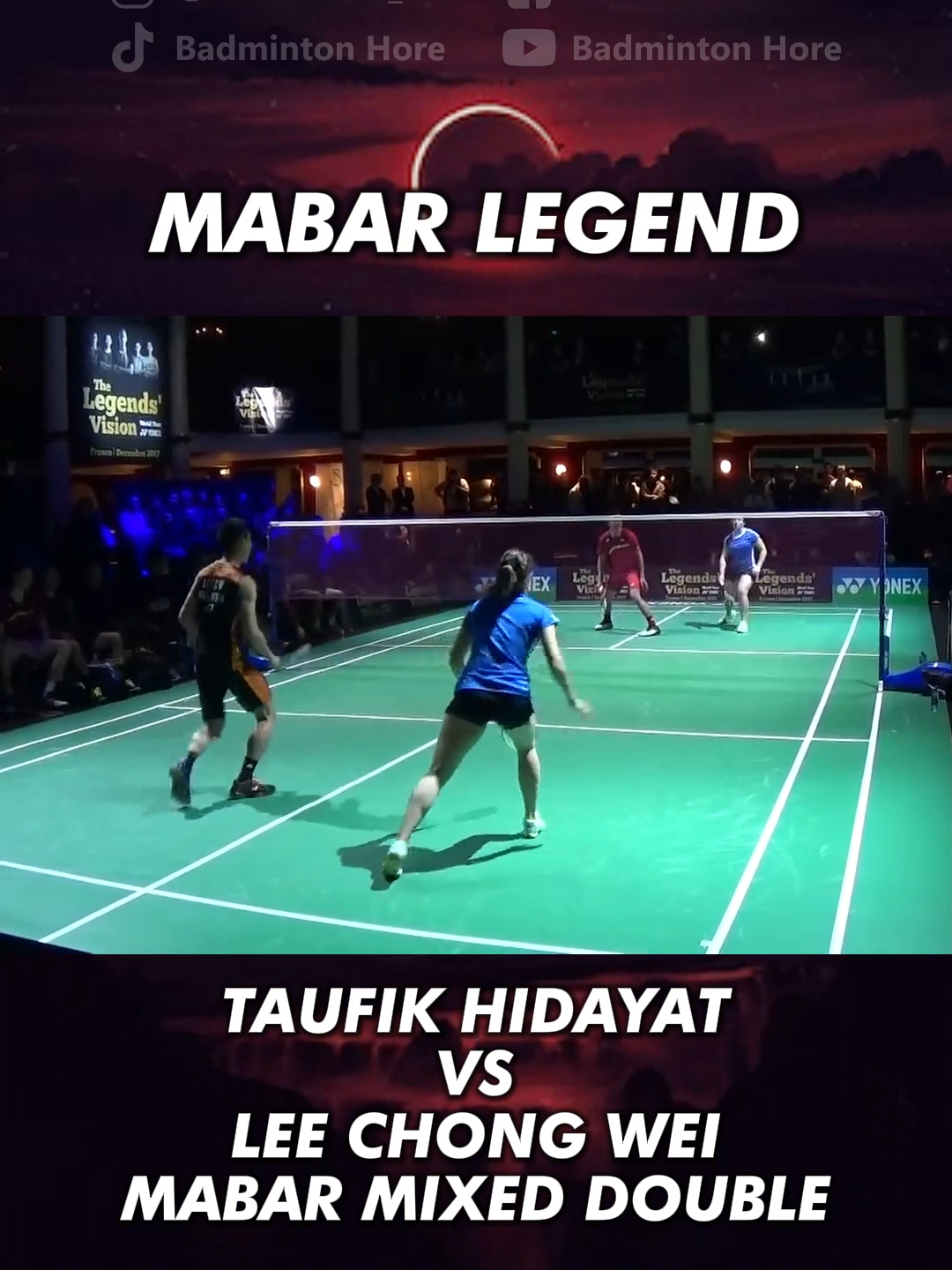 Taufik Hidayat vs Lee Chong Wei nyoba main mixed double #badminton #bulutangkis #mabar #taufikhidayat #leechongwei #legend