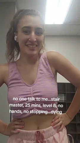 not shown: me almost falling off twice #fyp #gym #GymTok #workout #stairmaster 