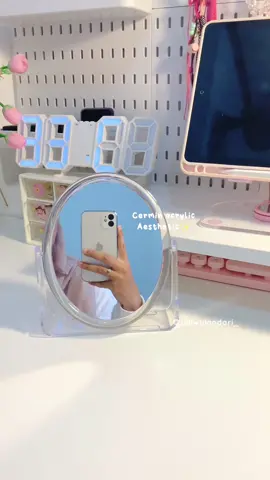 Fix ciwi2 wajib punya ini! ✅  #cerminaesthetic #cerminmeja #cerminmakeup #miniso #aesthetic #tiktokshop #spillracuntiktok #racuntiktok 