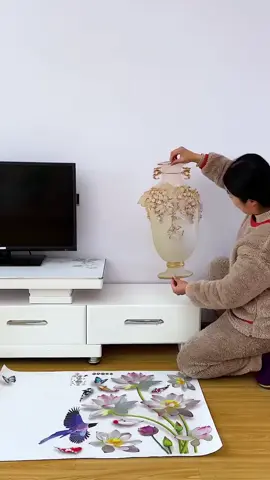 Tranh 3d dán trang trí nhà#fyp #titokviral #xuhuong  