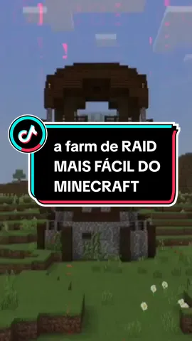 A FARM DE RAID MAIS FÁCIL DO MINECRAFT #orbzim #Minecraft #FARM#FARMDERAID 