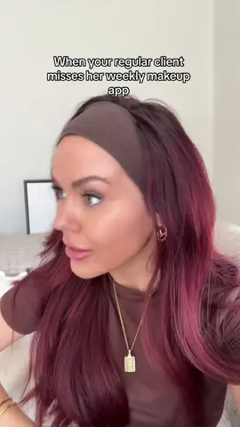 When your client gets a boyfiend and they dont need their weekly glam anymore 🥲 #fyp #mua 