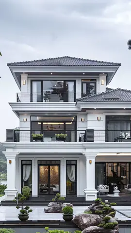 Nhà mái nhật 3 tầng thăng hoa cùng giai điệu hạnh phúc #nhadep #thietkenhadep #villa #bietthu #thietkenoithat #nguyenhaikts 