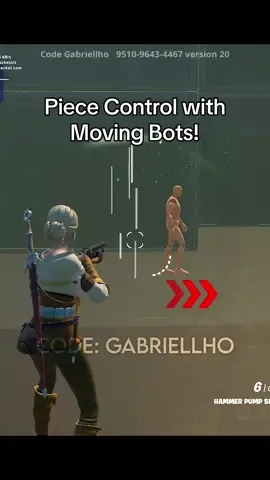 Practice Piece Control with these Moving Bots in my Practice Map! Map Code: 9510-9643-4467  The old map is bugged so use this map! Best Practice Map in Fortnite to improve your mechanics, box fight skills, edits, piece control, exit piece, and aim, prefires, tunnels, tile frenzy, reflex flick and more!!  #fortnitepractice #fortnitemaps #fortnitemechanics #movingbots #gabriellho 