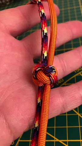 Le noeud diamand. Un jolie noeud d’arrêt. #paracord #knot 