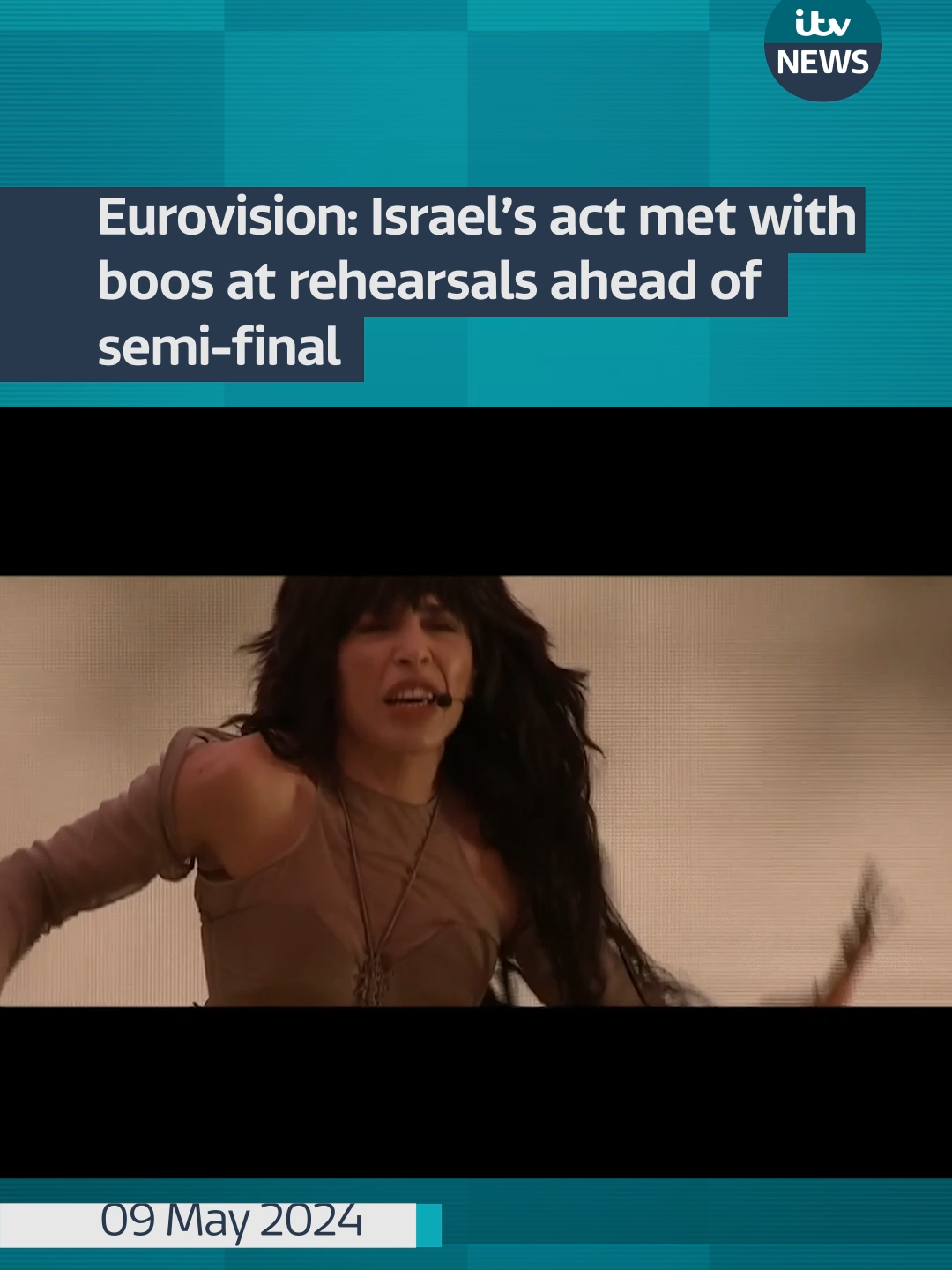 Israel's Eurovision contestant Eden Golan will perform at the second-semi final on Thursday evening, despite being booed by crowds during Wednesday's rehearsal. #itvnews #eurovision2024