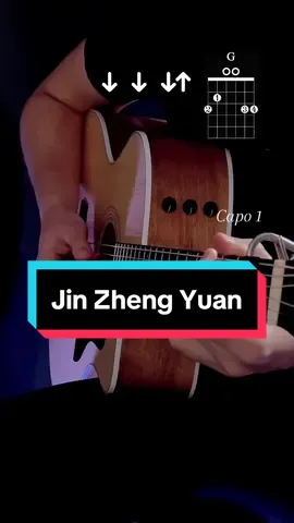 Chinese song Jin Sheng Yuan #jinshengyuan #chinesesong #guitar #guitartutorial #guitartok #fypシ 