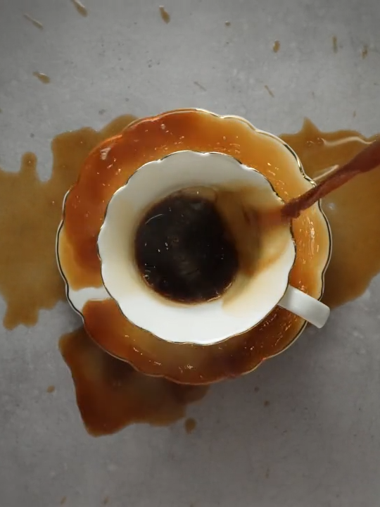 You can use this video in your projects. Download it on Kmeel.com Coffee is spilled into the cup and dirty the table #coffee #royaltyfreevideo