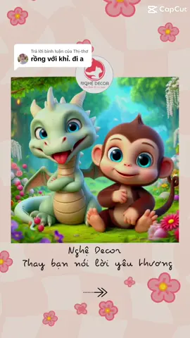 Trả lời @Thị-thơ  cặp đôi rồng và khỉ cùng những khoảnh khắc dễ thương bên nhau #nghegroup #xuhuong 
