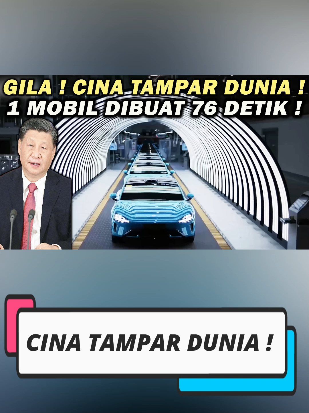 GILA ! CINA TAMPAR DUNIA❗️ TEKNOLOGI BARU XIAOMI BISA PRODUKSI 1 MOBIL SETIAP 76 DETIK 😱 #china #xiaomi #xiaomisu7 #fyp