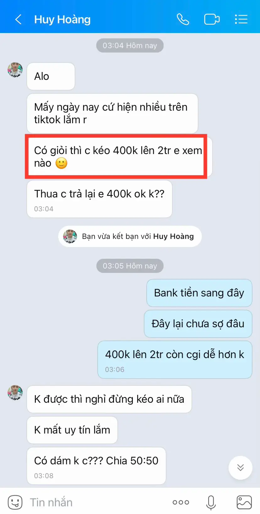 Thách thức 400k lên 2tr... Cái kết toan.gggg !!!! 😌 #cachlamgiau #giupdo #kiemtienonline #xuhuong #xuhuongtiktok #vebo #kienthuccrypto #LearnOnTikTok #trend #trending #fyp 