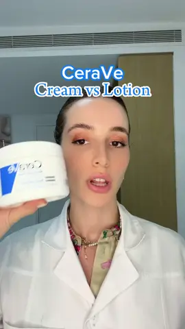Cream VS Lotion 🩵 @ceravearabia #cerave #drnour #dermatologist #fyp #foryoupage #foryou #dermtok #skincare #skincareroutine